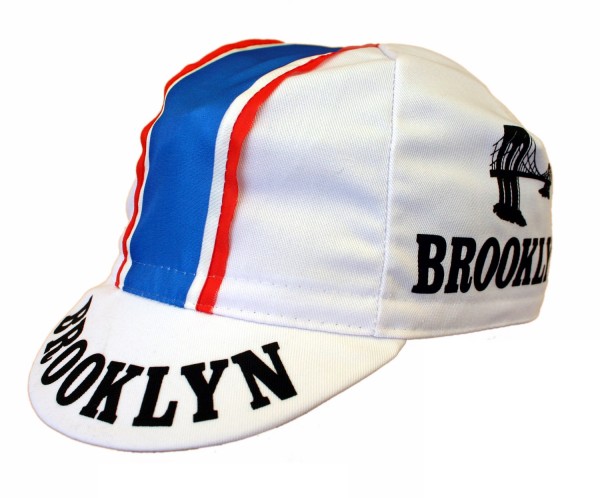Radlermütze Brooklyn Weiß Retro Vintage Cap Kappe